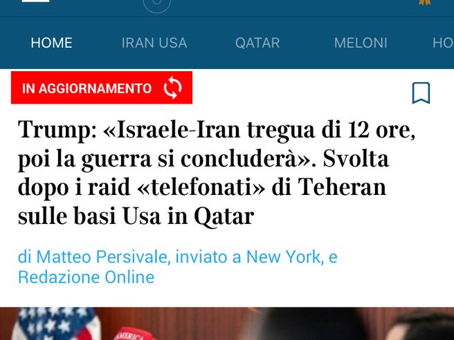 LA GUERRA E’ FINITA, ANDATE IN PACE O FORSE…CHISSA’!