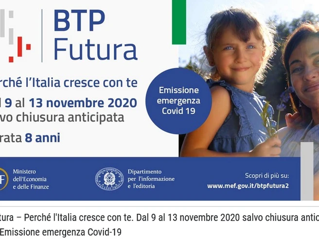 Btp Futura: al via oggi il collocamento da parte del Tesoro
