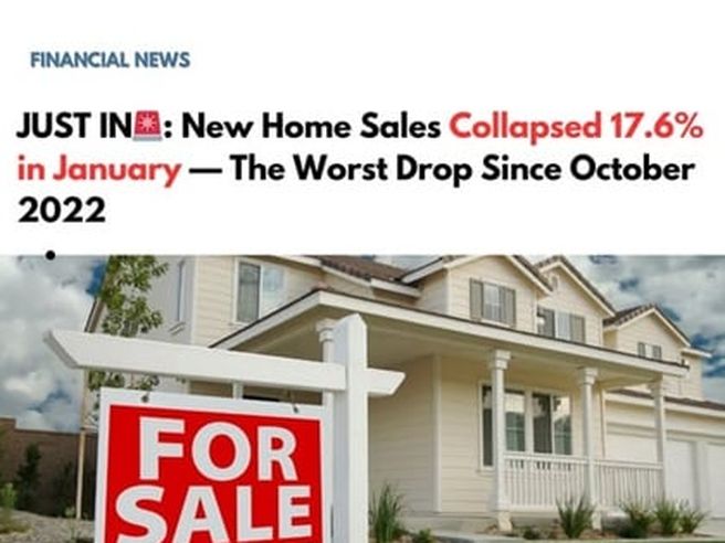 USA: COLLASSANO LE VENDITE DI NUOVE ABITAZIONI!